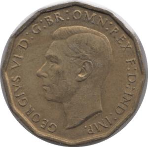 1944 BRASS THREEPENCE ( UNC ) - THREEPENCE - Cambridgeshire Coins