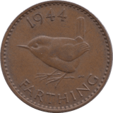 1944 FARTHING ( AUNC ) - Farthing - Cambridgeshire Coins