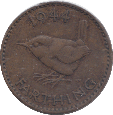 1944 FARTHING ( AUNC ) - FARTHING - Cambridgeshire Coins