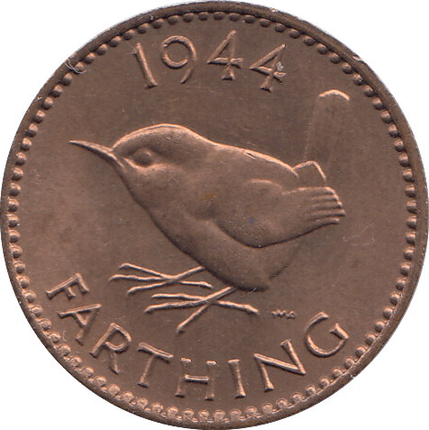 1944 FARTHING ( UNC ) - FARTHING - Cambridgeshire Coins