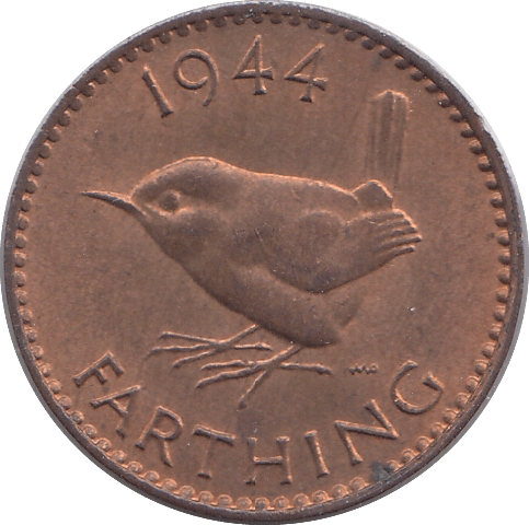 1944 FARTHING ( UNC ) - HALFPENNY - Cambridgeshire Coins