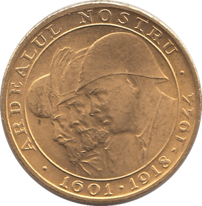 1944 GOLD 20 LEI ROMANIA - GOLD WORLD COINS - Cambridgeshire Coins