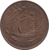 1944 HALF PENNY ( AUNC ) - HALFPENNY - Cambridgeshire Coins