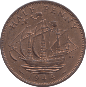 1944 HALFPENNY ( EF ) - HALFPENNY - Cambridgeshire Coins