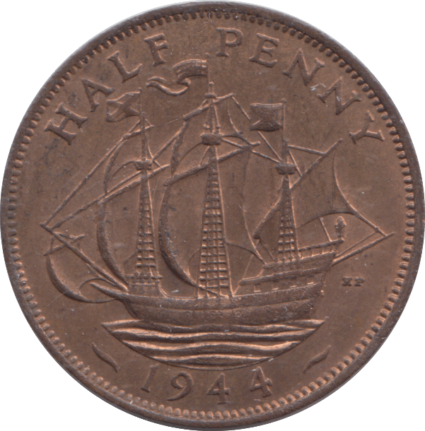 1944 HALFPENNY ( EF ) - HALFPENNY - Cambridgeshire Coins