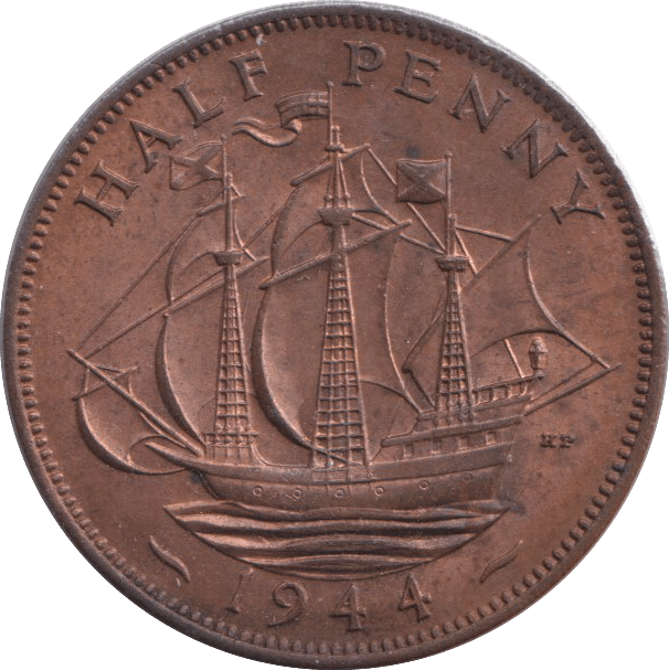 1944 HALFPENNY ( UNC ) - WORLD COINS - Cambridgeshire Coins