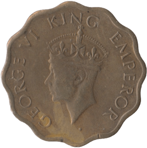 1944 INDIA ONE ANNA - WORLD COINS - Cambridgeshire Coins