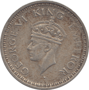 1944 INDIA QUARTER RUPEE - WORLD COINS - Cambridgeshire Coins
