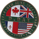 1944 MEDALLION D-DAY ENAMELLED 82ND AIRBORNE - MEDALS & MEDALLIONS - Cambridgeshire Coins