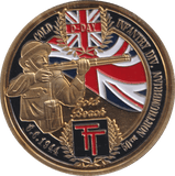 1944 MEDALLION D-DAY ENAMELLED GOLD BEACH BRITISH FORCES - MEDALS & MEDALLIONS - Cambridgeshire Coins