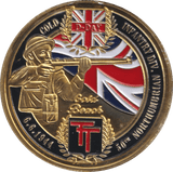 1944 MEDALLION D-DAY ENAMELLED SWORD BEACH - MEDALS & MEDALLIONS - Cambridgeshire Coins