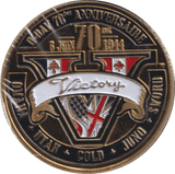 1944 MEDALLION D-DAY ENAMELLED VICTORY ALLIED FORCES - MEDALS & MEDALLIONS - Cambridgeshire Coins