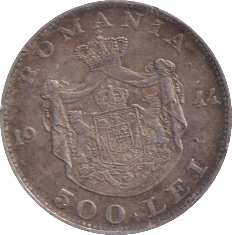 1944 SILVER 500 LEI ROMANIA - SILVER WORLD COINS - Cambridgeshire Coins