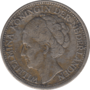 1944 SILVER CURACAO 1/10 GULDER - SILVER WORLD COINS - Cambridgeshire Coins