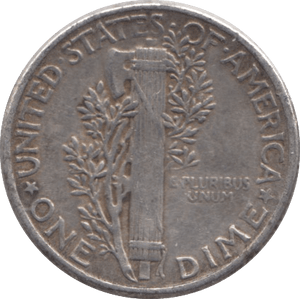 1944 SILVER DIME USA - SILVER WORLD COINS - Cambridgeshire Coins