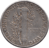 1944 SILVER DIME USA - SILVER WORLD COINS - Cambridgeshire Coins