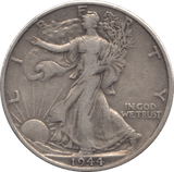 1944 SILVER HALF DOLLAR USA - SILVER WORLD COINS - Cambridgeshire Coins