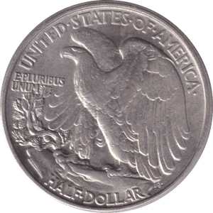 1944 SILVER HALF DOLLAR USA - SILVER WORLD COINS - Cambridgeshire Coins