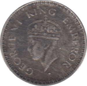 1944 SILVER INDIAN 1/4 RUPEE - SILVER WORLD COINS - Cambridgeshire Coins