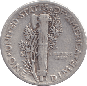 1944 SILVER ONE DIME USA - SILVER WORLD COINS - Cambridgeshire Coins