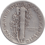 1944 SILVER ONE DIME USA - SILVER WORLD COINS - Cambridgeshire Coins