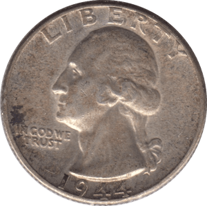 1944 SILVER QUARTER DOLLAR USA - SILVER WORLD COINS - Cambridgeshire Coins