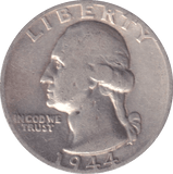 1944 SILVER QUARTER DOLLAR USA - SILVER WORLD COINS - Cambridgeshire Coins