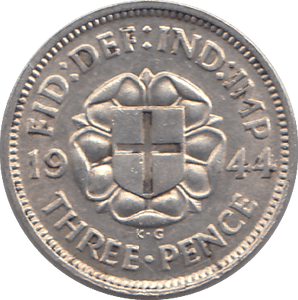1944 SILVER THREEPENCE ( AUNC ) - THREEPENCE - Cambridgeshire Coins