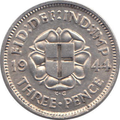 1944 SILVER THREEPENCE ( AUNC ) - THREEPENCE - Cambridgeshire Coins