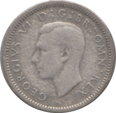 1944 SILVER THREEPENCE ( FINE ) - Threepence - Cambridgeshire Coins