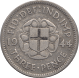 1944 SILVER THREEPENCE ( FINE ) - Threepence - Cambridgeshire Coins