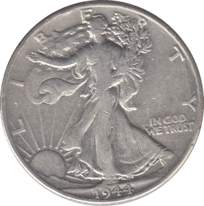 1944 SILVER USA HALF DOLLAR - SILVER WORLD COINS - Cambridgeshire Coins