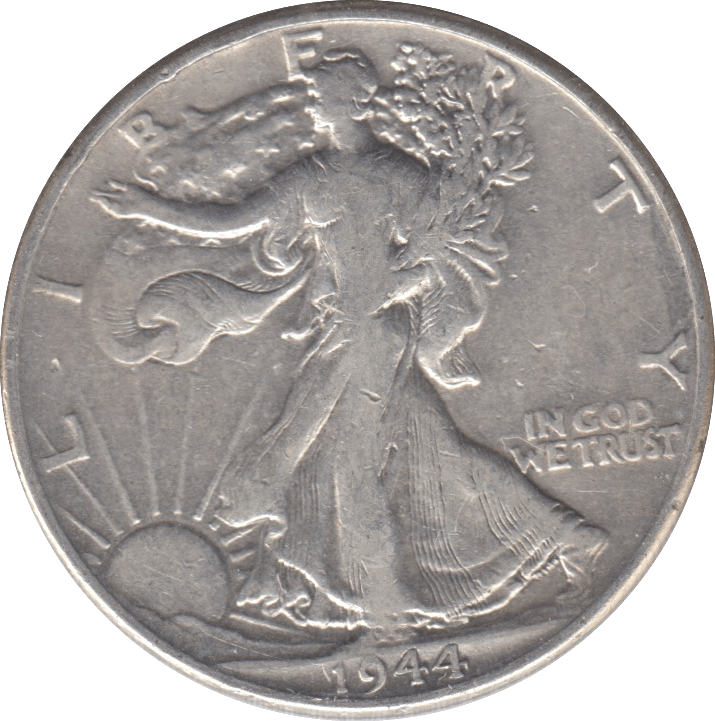 1944 SILVER USA HALF DOLLAR - SILVER WORLD COINS - Cambridgeshire Coins