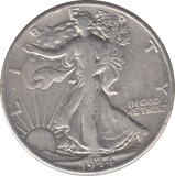 1944 SILVER USA HALF DOLLAR - SILVER WORLD COINS - Cambridgeshire Coins