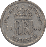 1944 SIXPENCE ( GF ) - SIXPENCE - Cambridgeshire Coins