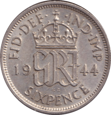 1944 SIXPENCE ( UNC ) - SIXPENCE - Cambridgeshire Coins