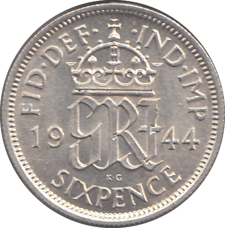 1944 SIXPENCE ( UNC ) - SIXPENCE - Cambridgeshire Coins