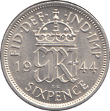 1944 SIXPENCE ( UNC ) - SIXPENCE - Cambridgeshire Coins