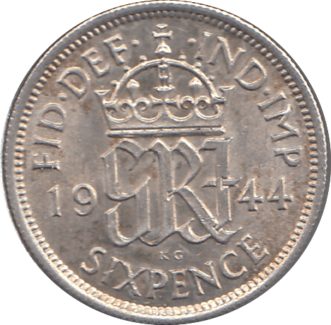 1944 SIXPENCE ( UNC ) - SIXPENCE - Cambridgeshire Coins
