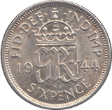 1944 SIXPENCE ( UNC ) - SIXPENCE - Cambridgeshire Coins