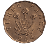 1944 THREEPENCE ( BU ) - THREEPENCE - Cambridgeshire Coins