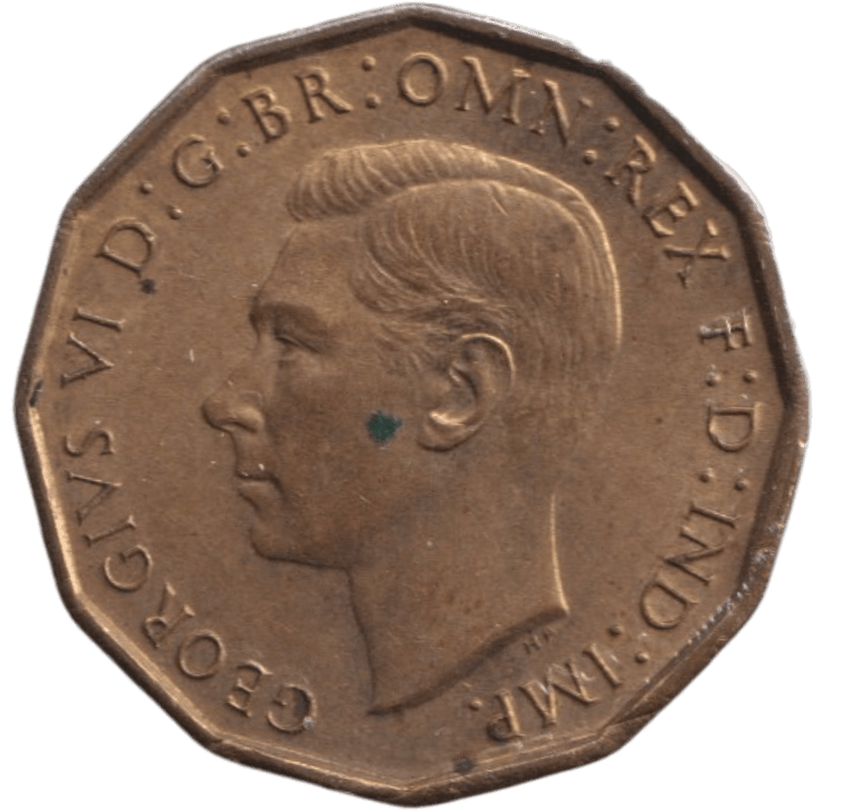 1944 THREEPENCE ( BU ) - THREEPENCE - Cambridgeshire Coins