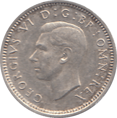 1944 THREEPENCE ( EF ) - THREEPENCE - Cambridgeshire Coins