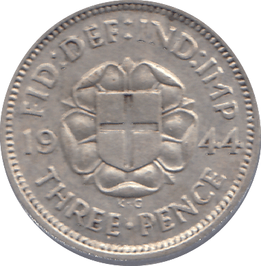 1944 THREEPENCE ( EF ) - THREEPENCE - Cambridgeshire Coins