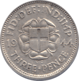 1944 THREEPENCE ( EF ) - THREEPENCE - Cambridgeshire Coins