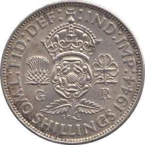 1944 TWO SHILLINGS ( AUNC ) - FLORIN - Cambridgeshire Coins