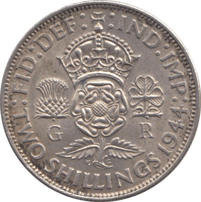 1944 TWO SHILLINGS ( AUNC ) - FLORIN - Cambridgeshire Coins