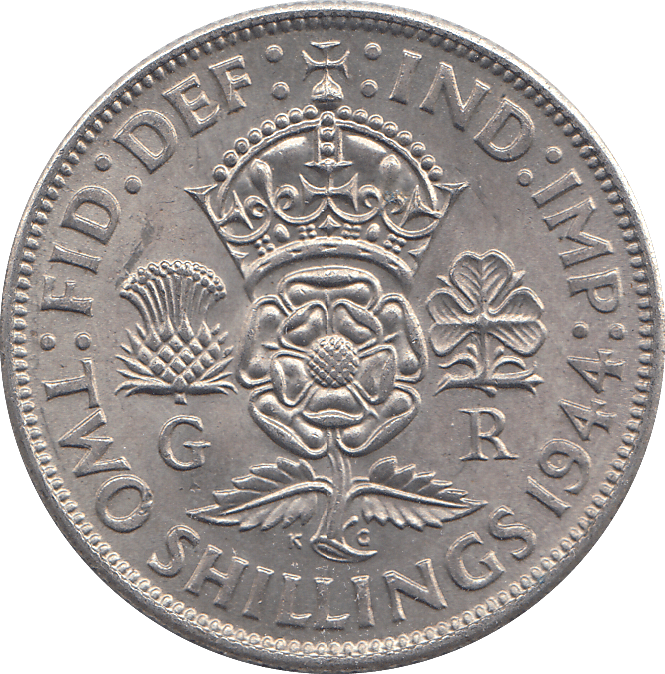 1944 TWO SHILLINGS ( AUNC ) - FLORIN - Cambridgeshire Coins