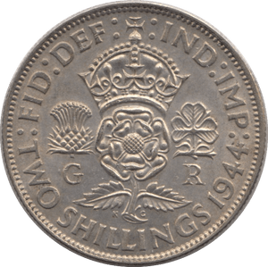 1944 TWO SHILLINGS ( EF ) - FLORIN - Cambridgeshire Coins
