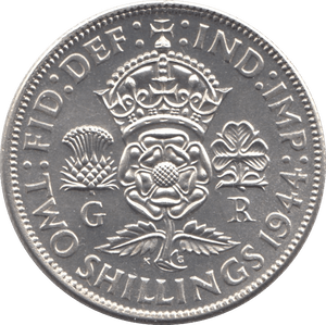 1944 TWO SHILLINGS ( UNC ) - FLORIN - Cambridgeshire Coins